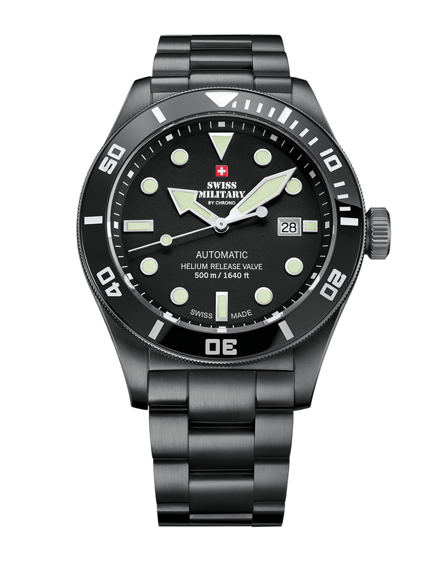 Swiss Military SMA34075.04 – Swiss Made Automatic Dive Watch 500M image 0