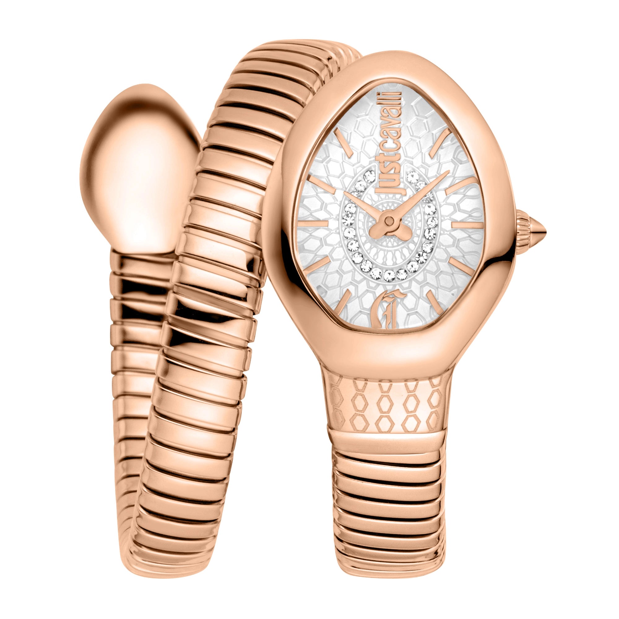 Just Cavalli Signature Snake Eclisse Rose Gold Silver image 0
