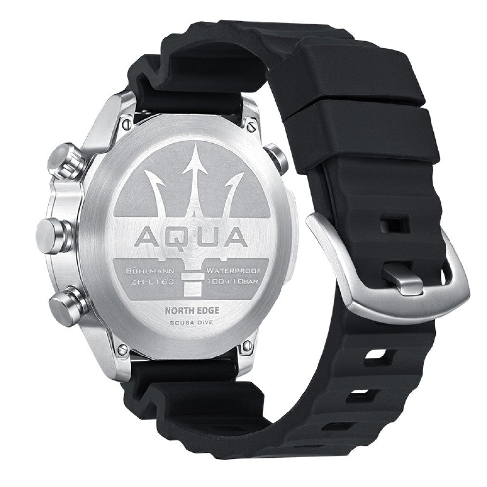 NORTH EDGE Tactical Aqua Scuba Dive Watch Black image 3