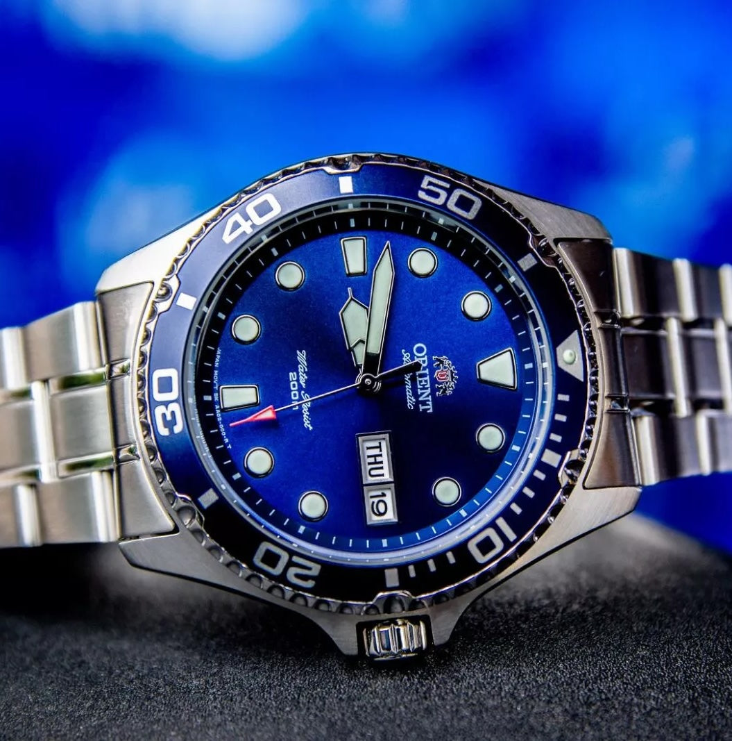 ORIENT Men's RAY II Automatic Power Reserve Watch Blue image 4