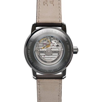 ZEPPELIN Men's New Captains Line Automatic Night-Glow 8662-5 Leather Watch image 2