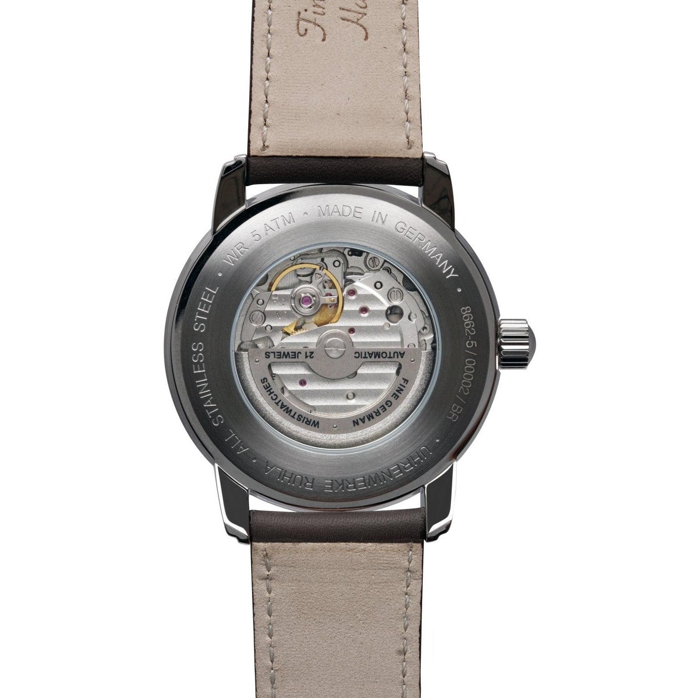 ZEPPELIN Men's New Captains Line Automatic Night-Glow 8662-5 Leather Watch image 2