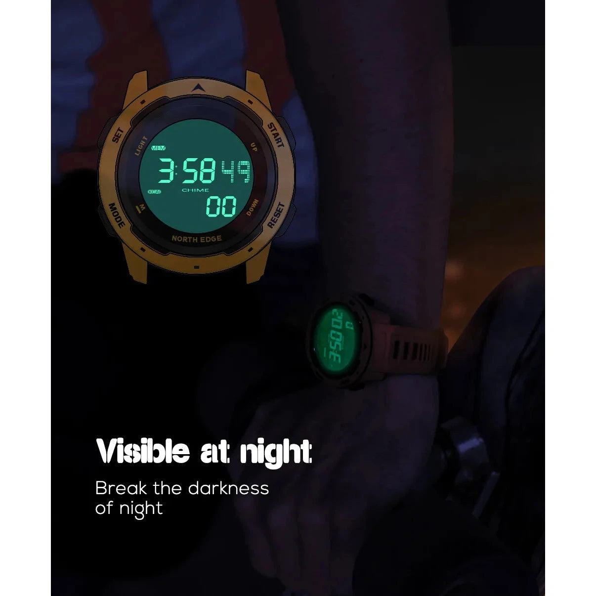 NORTH EDGE Tactical Mars Watch Red image 6