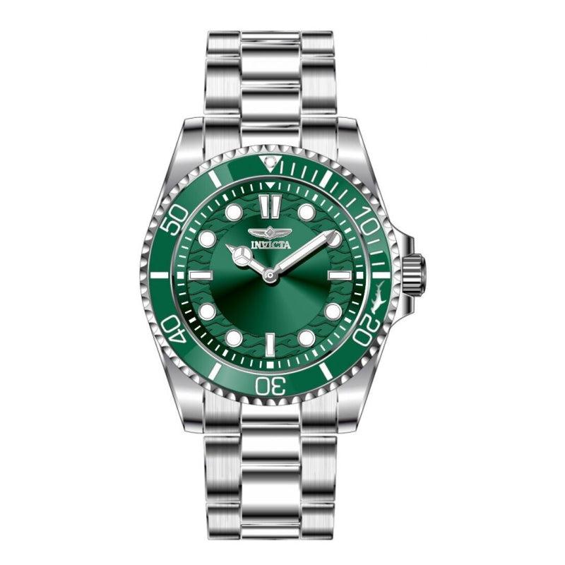 INVICTA Men's Pro Diver 43mm Watch Silver/Green Hulk image 1