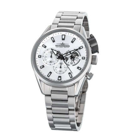 THUNDERBIRDS Aircraft F-16 Chronograph Watch White image 0