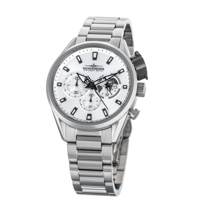THUNDERBIRDS Aircraft F-16 Chronograph Watch White image 0