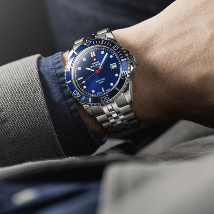 Swiss Military SM34109.02 – Swiss Men’s Sports Watch Blue Steel image 1