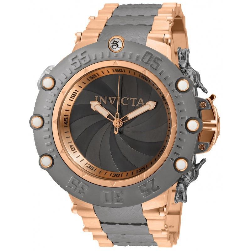 INVICTA Men's SUBAQUA SHUTTER TECH 2 WATCHES IN ONE Rose Gold / Grey Watch