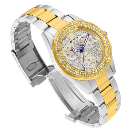 INVICTA Women's Classic Two Tone Bling 100m Gold Tone Watch