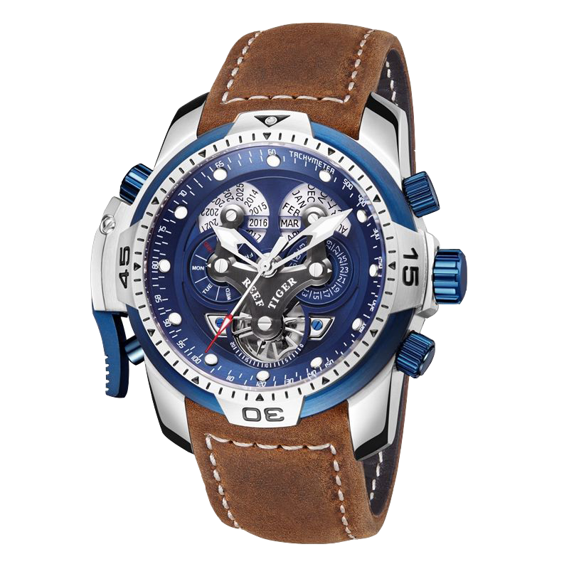 Perfect Luxury Men's Automatic Sport Watches - Reef Tiger Aurora Concept Series image 10