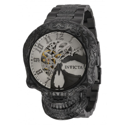 INVICTA Men's Artist Skull Automatic 50mm 100m Black / Silver Watch