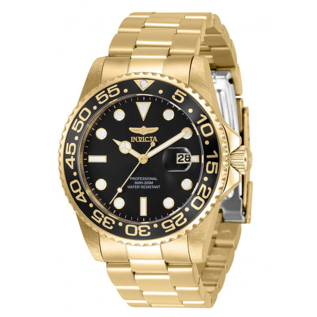 INVICTA Men's Pro Diver 42mm Gold / Black Oyster Bracelet 200m Watch