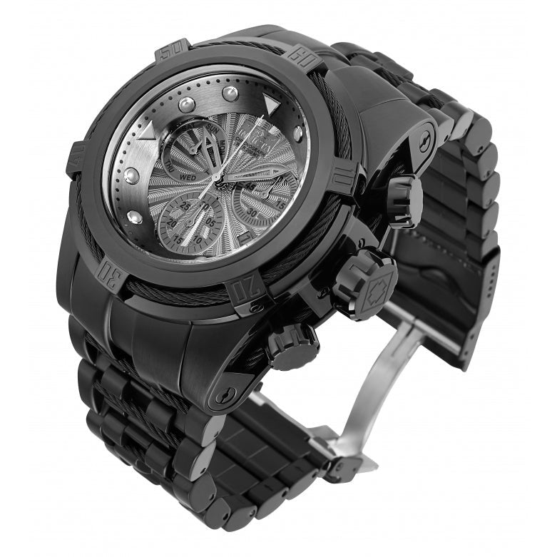 INVICTA Men's Bolt 53mm Chronograph Steel Black Edition Watch