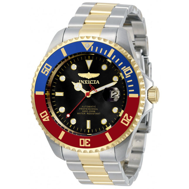 INVICTA Men's Pro Diver Automatic 47mm Two Tone / Red / Blue Watch