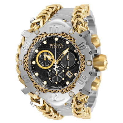 INVICTA Men's Reserve Gladiator Gold / Black Chronograph 55mm Watch