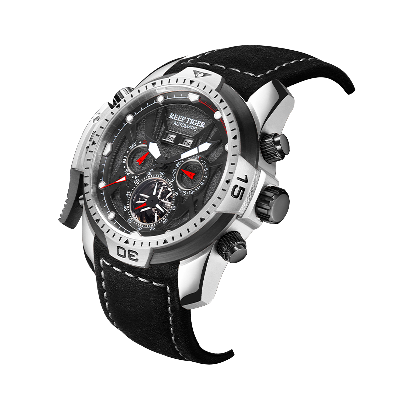 Reef Tiger Men's Aurora Transformers Skeleton Automatic Mechanical Watch image 1