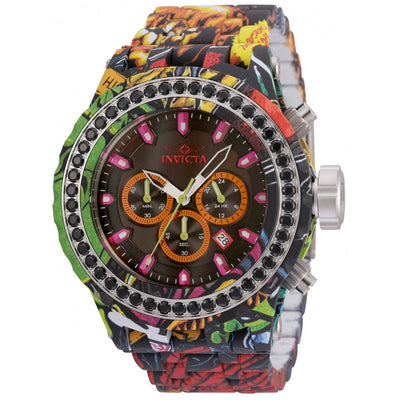 INVICTA Men's SUBAQUA AQUA PLATED 52mm Grafitti Chronograph Watch