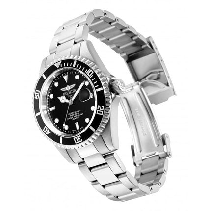 INVICTA Men's 37.5mm Pro Diver Watch Silver/Black