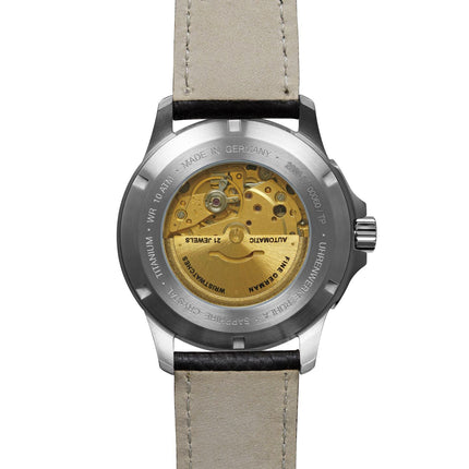 BAUHAUS AVIATION Men’s Titanium Automatic Day Date Watch 28665 image 1