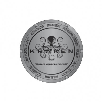 INVICTA Men's Reserve Kraken 54mm Gunmetal Chronograph 200m Watch