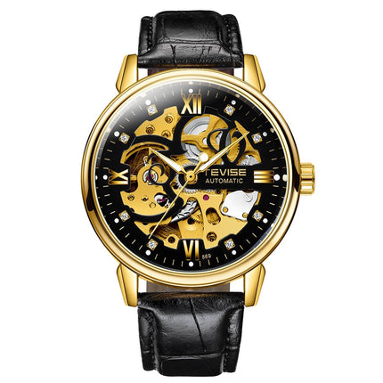 TEVISE Metropolis Leather Gold/Black Watch image 0