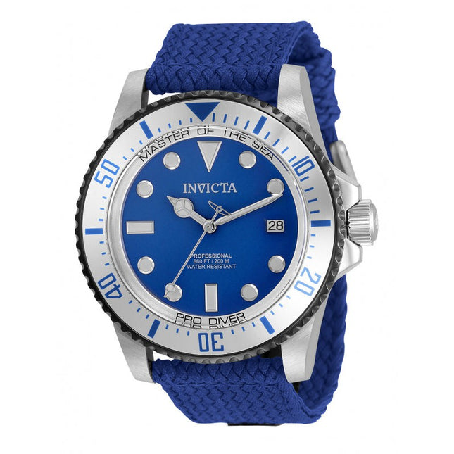 INVICTA Men's Pro Diver Automatic 44mm Master of the Sea Silver / Blue Watch