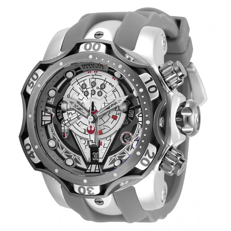 INVICTA Men's STAR WARS Millennium Falcon Chronograph 52mm Silver / Grey Watch