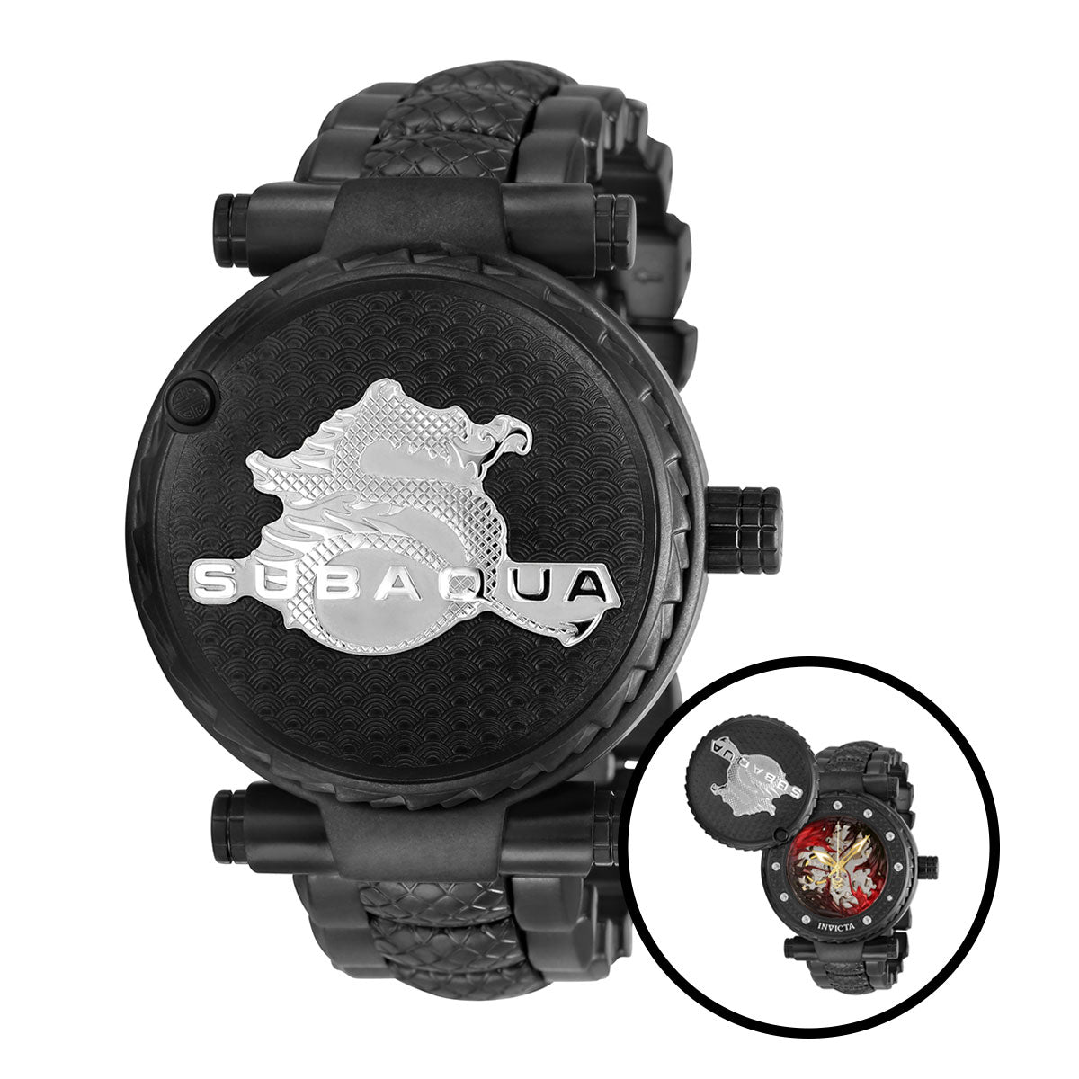 INVICTA Men's SUBAQUA Automatic 46mm Shield Black Ionic Watch