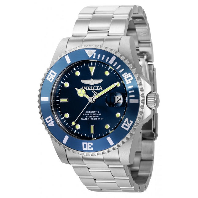 INVICTA Men's Pro Diver Automatic 44mm Silver / Smurf Steel Watch