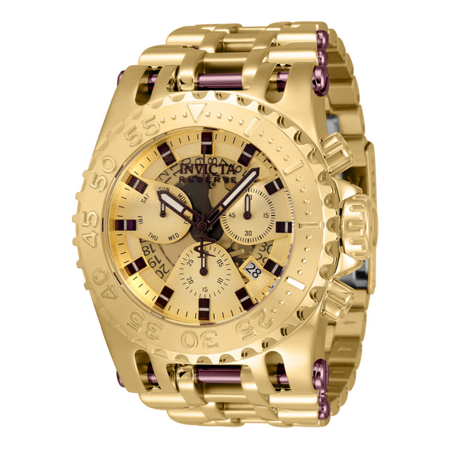 INVICTA Men's Reserve Chaos Swiss Chronograph 50mm Watch Gold/Brown