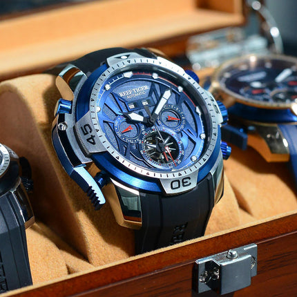 Reef Tiger Men's Aurora Transformers Skeleton Automatic Mechanical Watch image 5