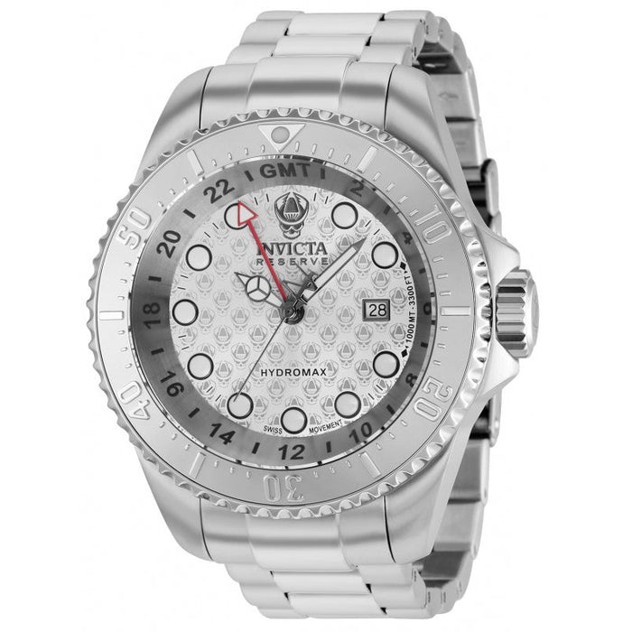 INVICTA Men's Reserve Hydromax 52mm Silver / Silver Patterned 1000m Watch