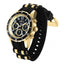 INVICTA Women's Sport Angel 40mm Gold / Black Chronograph Silicone Strap Watch