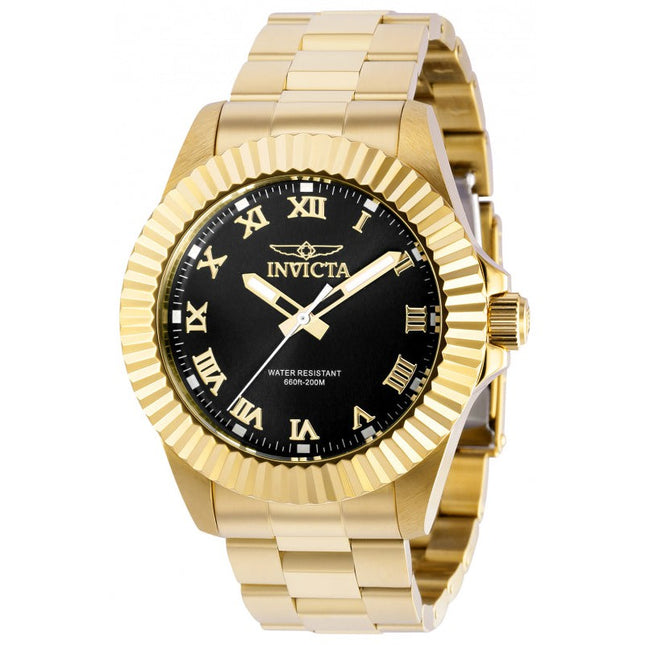 INVICTA Men's Pro Diver 44mm Coin Edge Watch Gold / Black