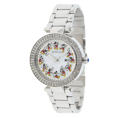 INVICTA Women's Disney Limited Edition Minnie Mouse Watch Silver Crystal