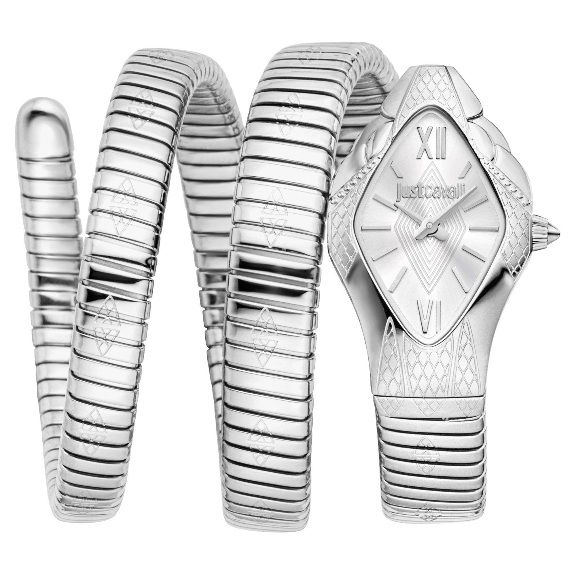 Just Cavalli Signature Snake Cristallo Silver image 0