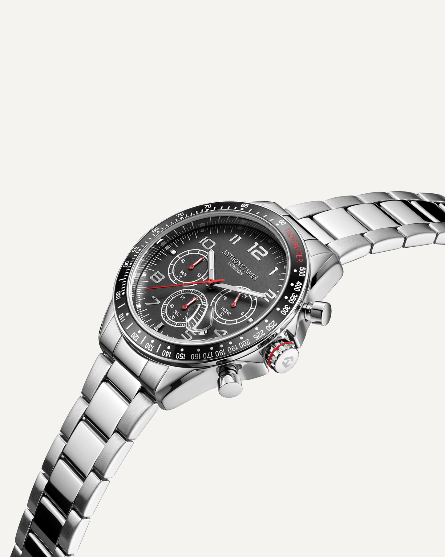 Tachymeter Chrono Steel Black image 1
