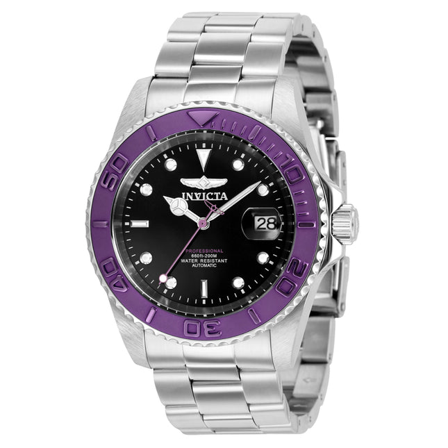 INVICTA Men's Pro Diver Automatic 42mm The Purple Bezel Oyster Bracelet Watch
