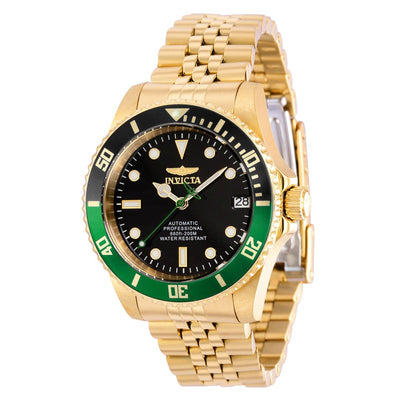 INVICTA Women's Pro Diver 36mm Black / Green 200m Jubilee Strap Watch