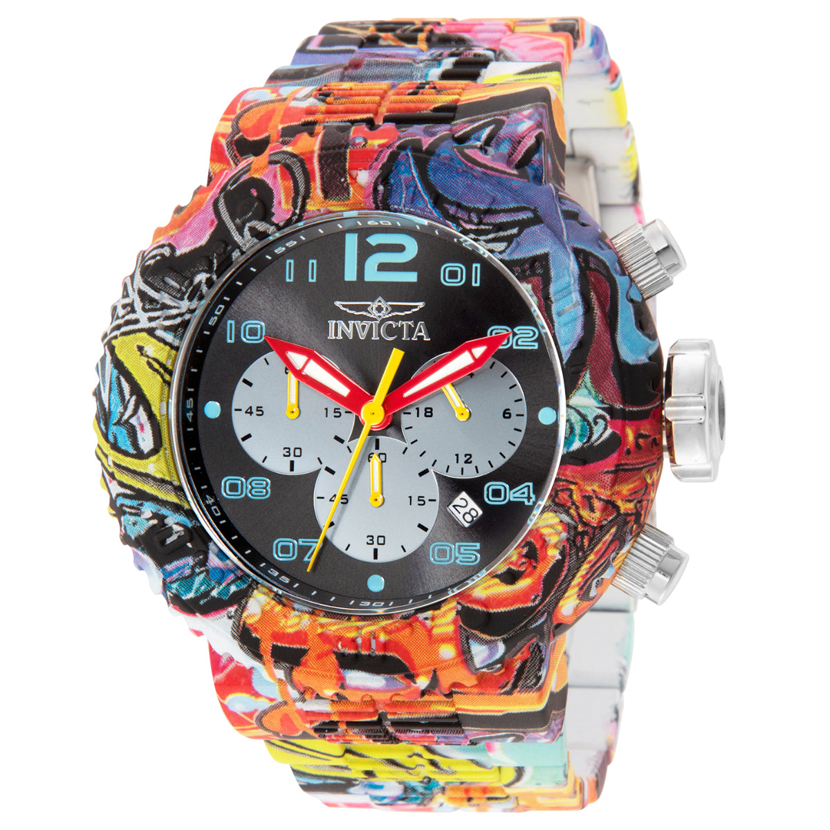 INVICTA Men's Pro Diver Graffiti Edition Chronograph 52mm Watch