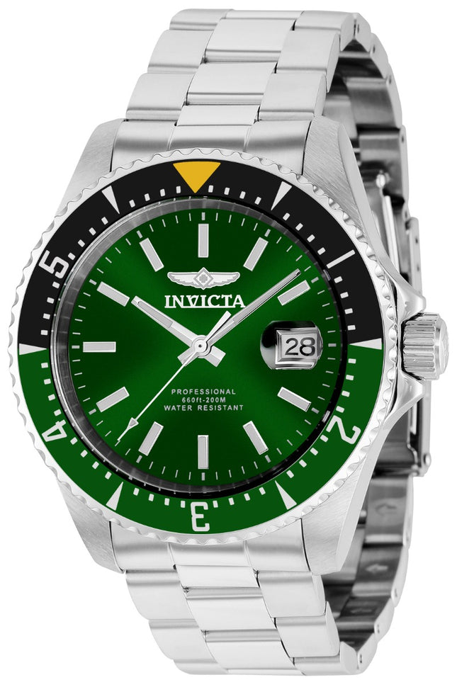 INVICTA Men's Pro Diver Automatic 44mm Silver / Sprite Bezel Oyster Bracelet 200m Watch