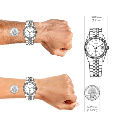 EONDATE CLASSIC LEATHER WATCH