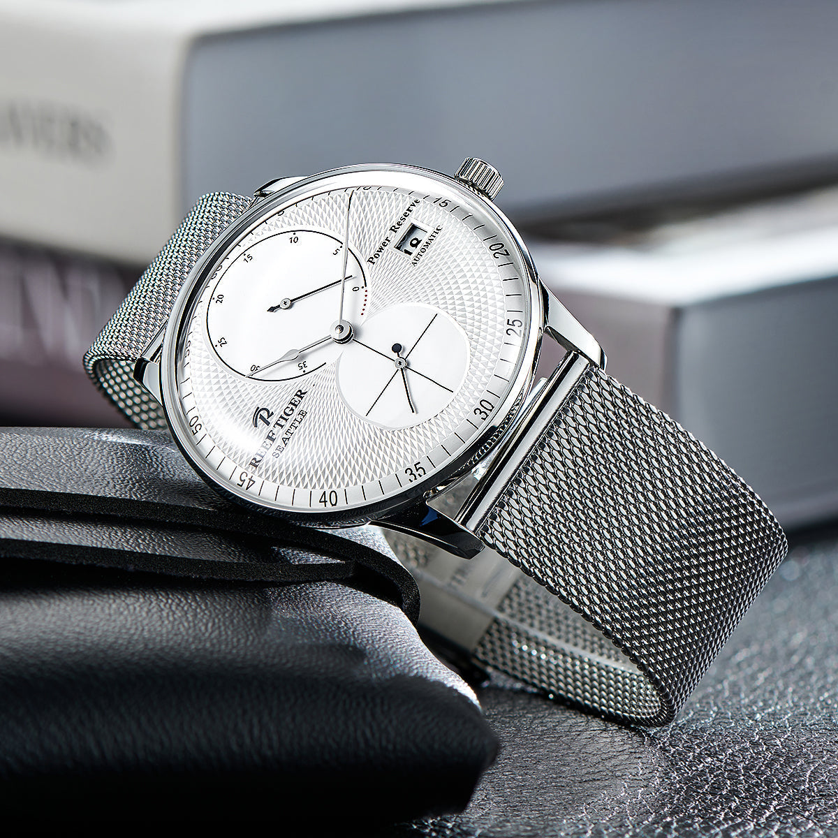 Reef Tiger Men's Seattle Navy 1 Series Automatic Watch image 5