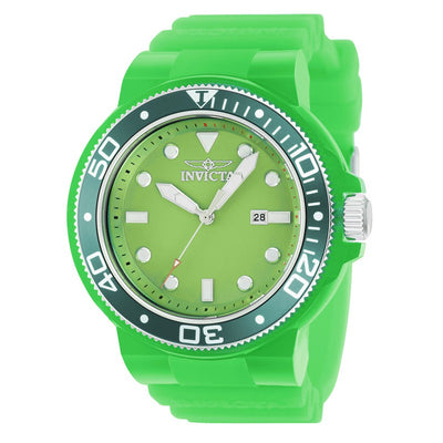 INVICTA Men's Pro Diver Translucent 51mm Slimer Lime Silicone Strap Watch