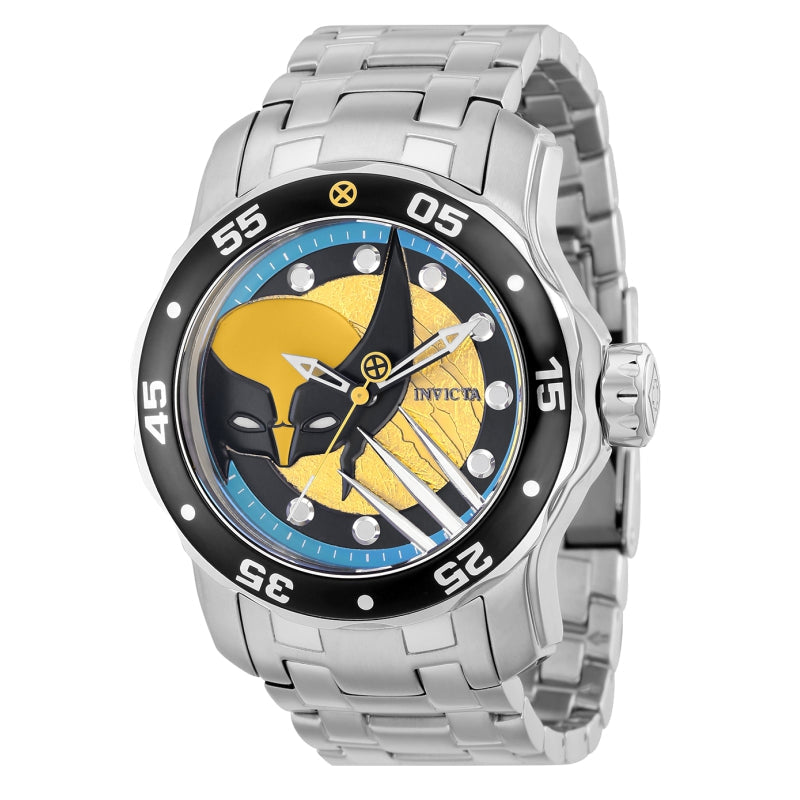 INVICTA Men's Marvel Limited Edition Wolverine Silver / Black Watch