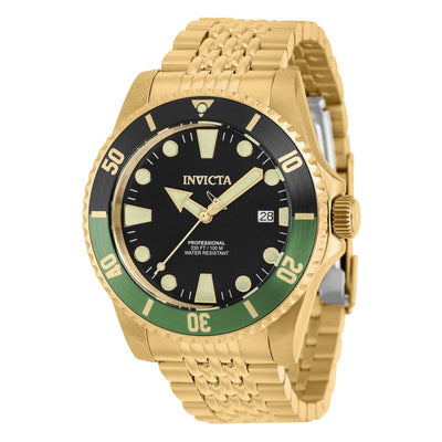 INVICTA Men's Pro Diver Automatic 44mm Oyster Bracelet Watch Gold/Riddler
