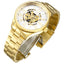 INVICTA Men's Classic Skeleton Automatic 45mm Steel Gold Watch