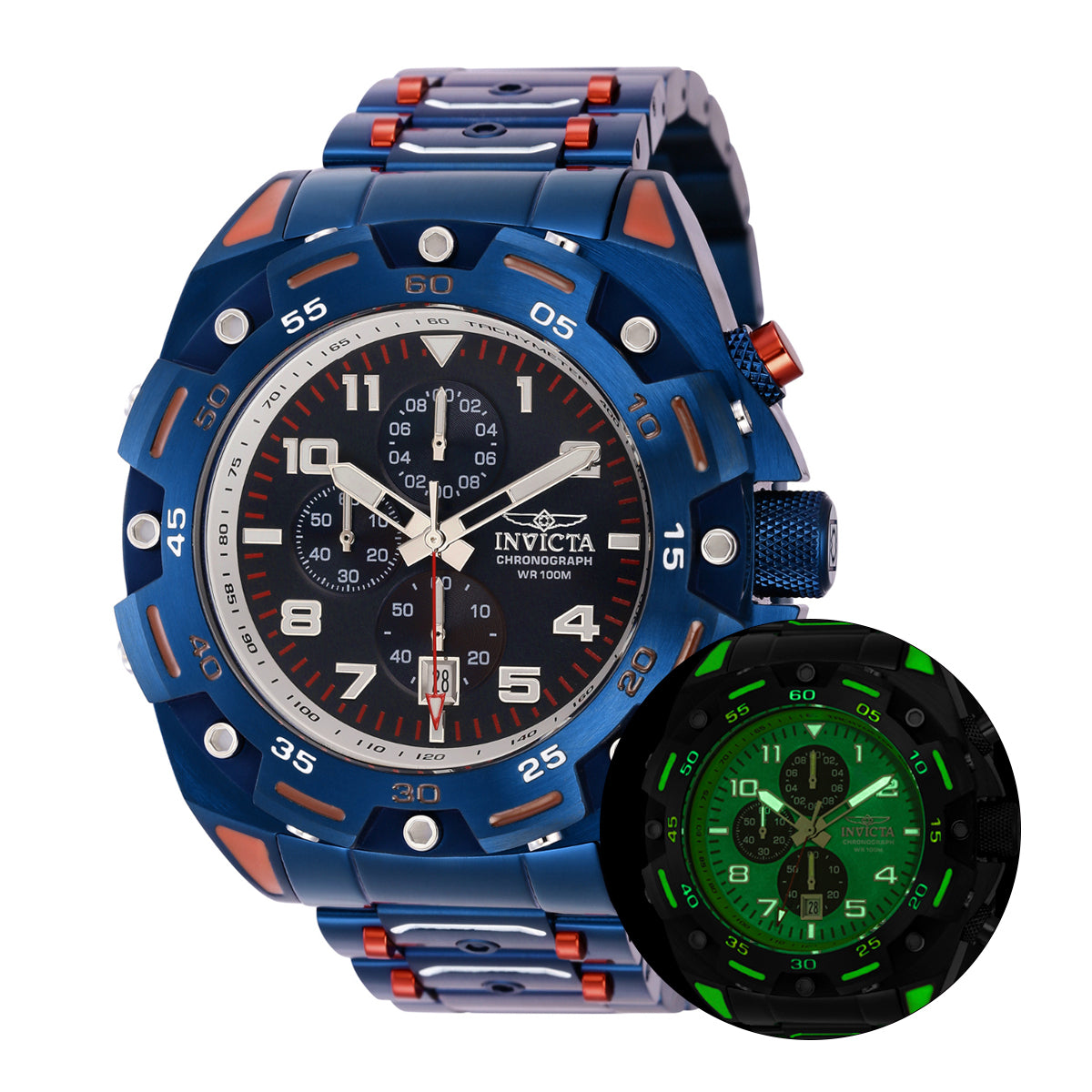 INVICTA Men's Sea Monster Swiss 50mm Chronograph Watch