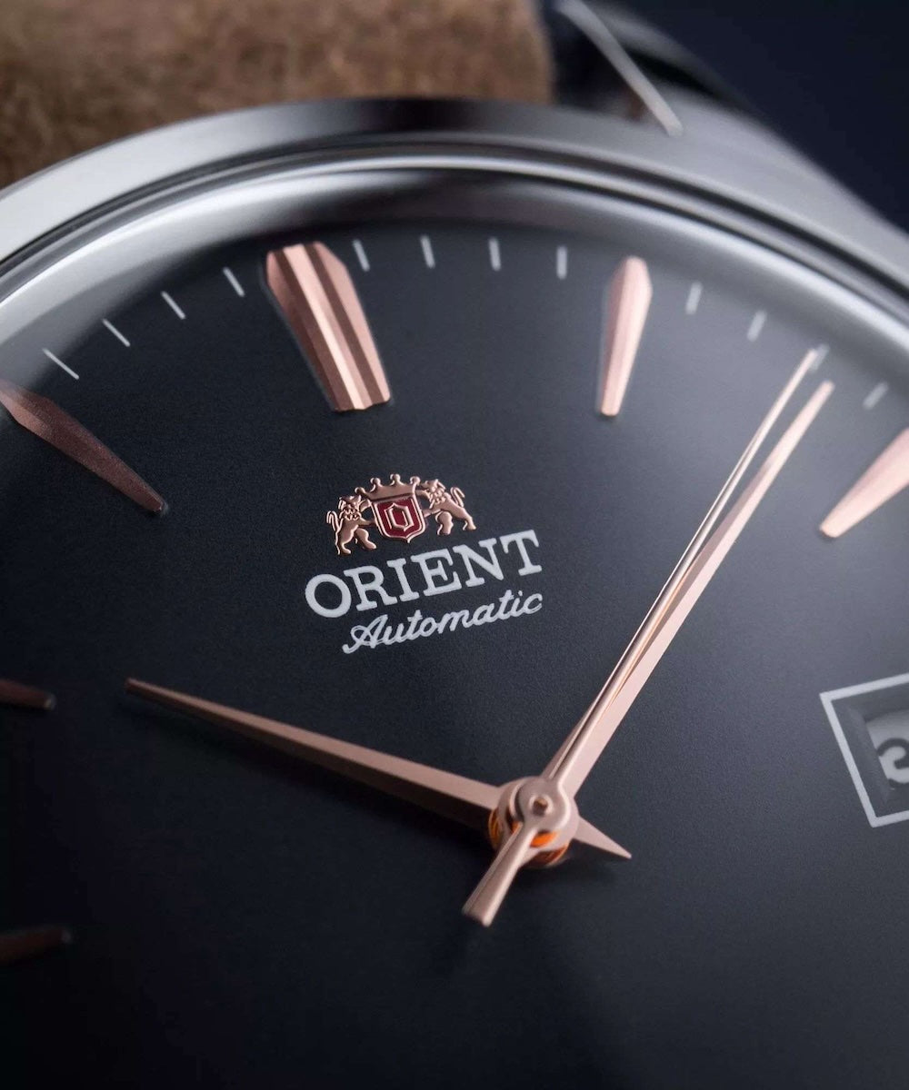 ORIENT Men's Automatic Bambino Leather Watch RA-AC0P02L image 1