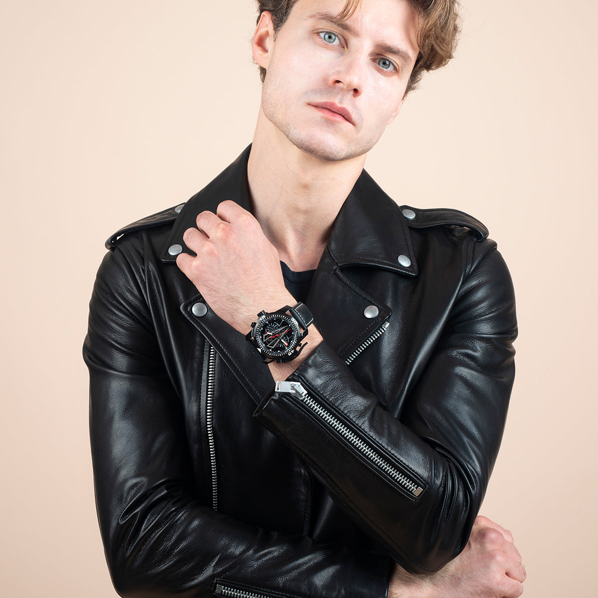 Reef Tiger Aurora Concept 2 Black PVD Automatic Military Sport Watch for Men image 4